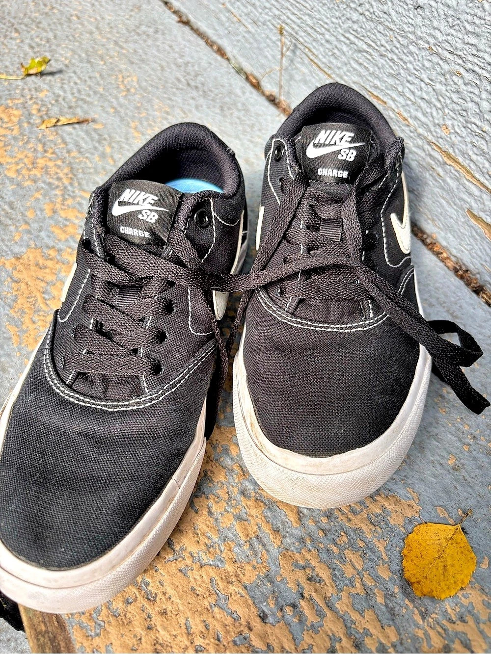 Nike SB Charge SB Sneakers Black & White US 6.5